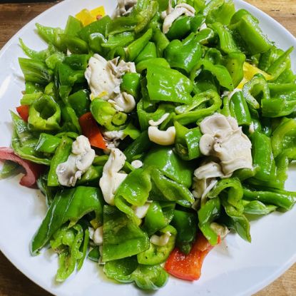 圖片 鮮菇燴青椒