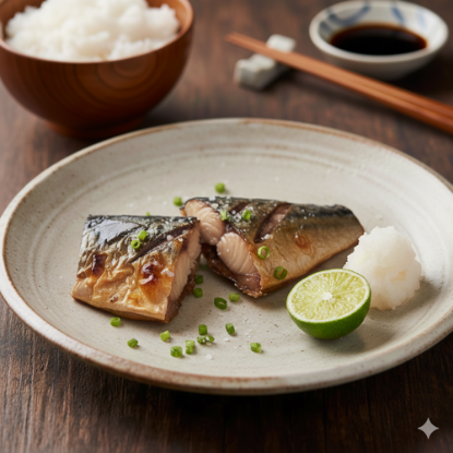 圖片 日式鹽燒鯖魚