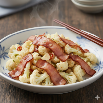 圖片 培根白花菜