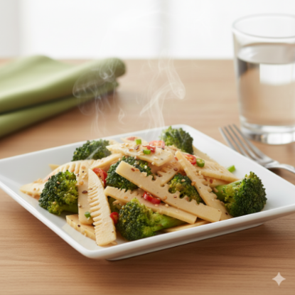 圖片 青花炒筍片